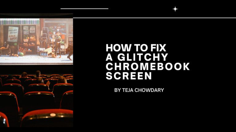 how to fix a glitchy chromebook screen