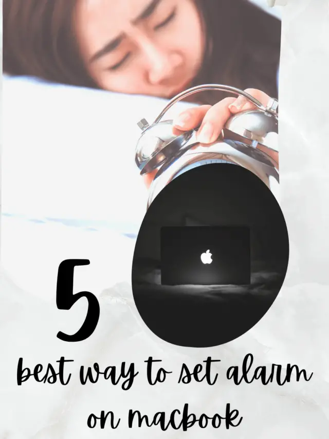 best ways to set alarm on macbook