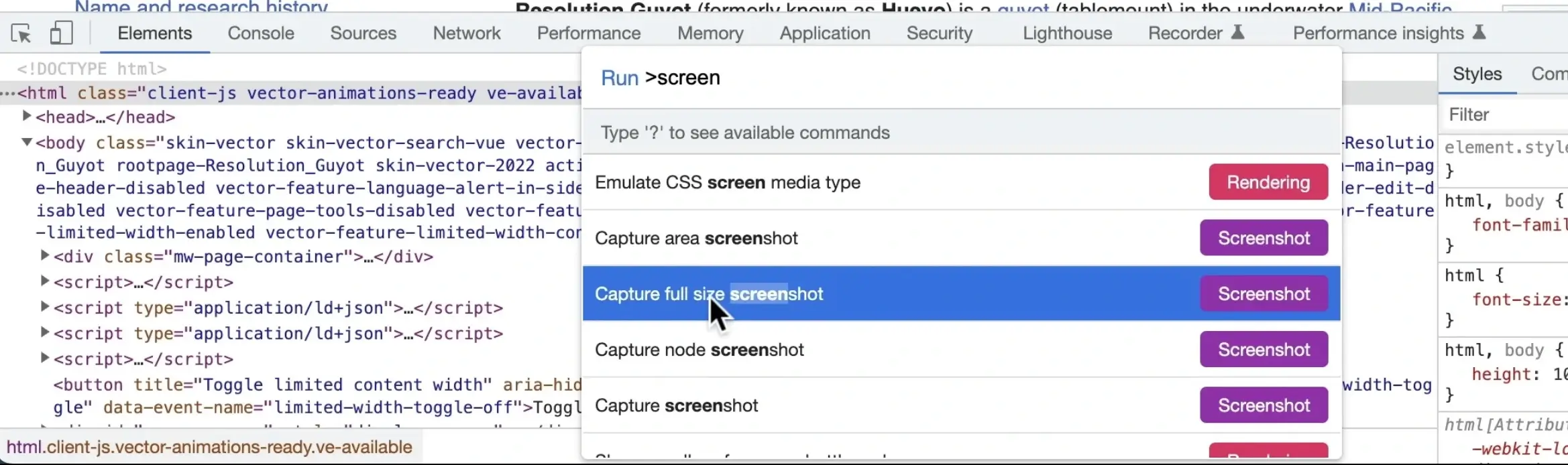 How to take a scrolling screenshot on mac
