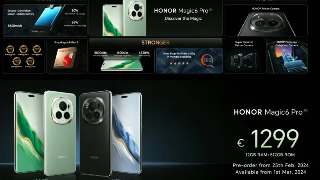 Honor Magic 6 Pro, smartphone, flagship, cutting-edge technology, powerful performance