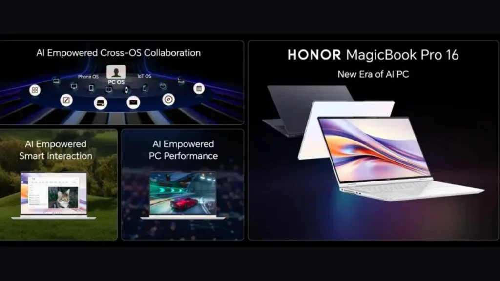Laptop, Honor, Honor MagicBook Pro 16, Intel Core Ultra 7, NVIDIA GeForce RTX 4060, HONOR Spatial Audio
