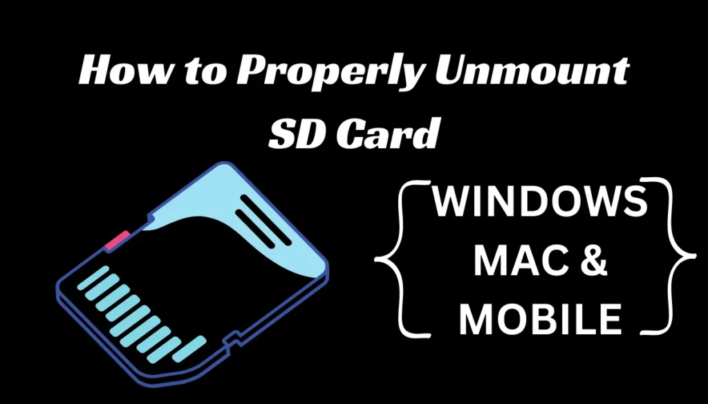 Unmount sd card, unmount sd card meaning, How to unmount sd card, unmounting sd card, unmount an sd card, unmounting sd card