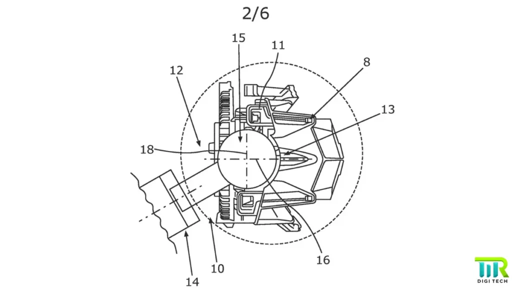 BMW gimbal mounted headlight patent drawing. Image Source: https://www.cycleworld.com/