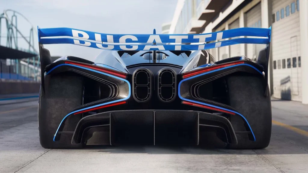 Bugatti Bolide Back Side Exhaust and Look